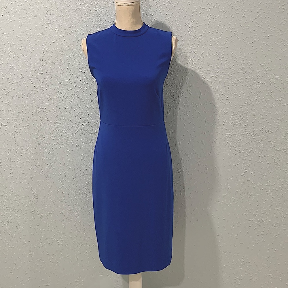 Alex Marie blue fully lined sheath dress. Fits like a glove.